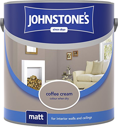 Johnstone's 304015 2.5 Litre Matt Emulsion Paint - Coffee Cream