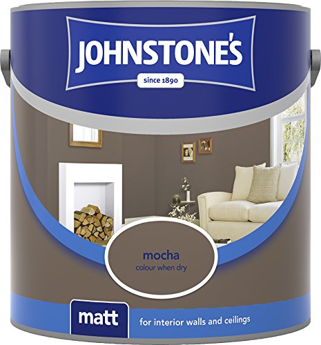 Johnstone's 304026 2.5 Litre Matt Emulsion Paint - Mocha