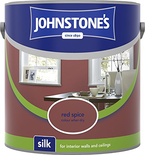 Johnstone's 306584 2.5 Litre Silk Emulsion Paint - Red Spice