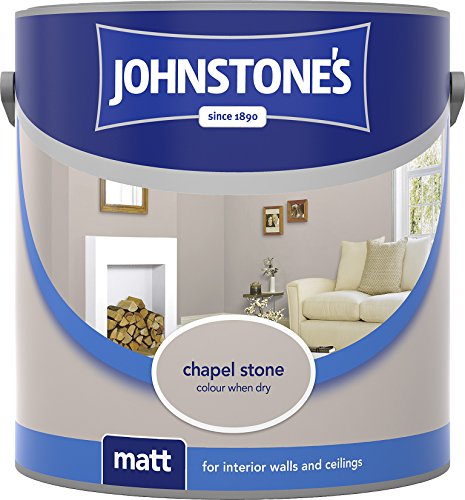Johnstone's 307092 2.5 Litre Matt Emulsion Paint - Chapel Stone