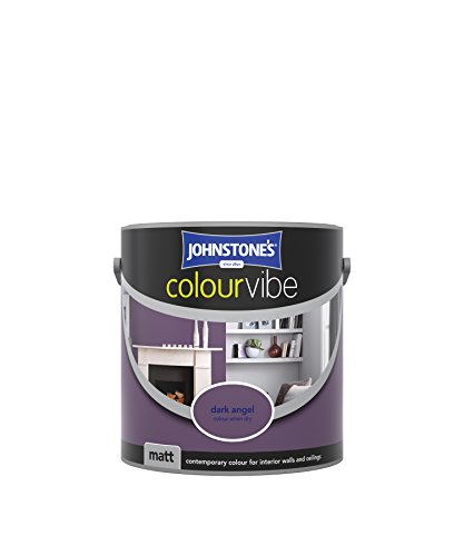 Johnstone's 307110 2.5 Litre Colour Vibe Emulsion Paint - Dark Angel