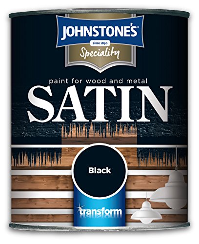 Johnstone's 750ml Paint For Wood And Metal - Satin Black