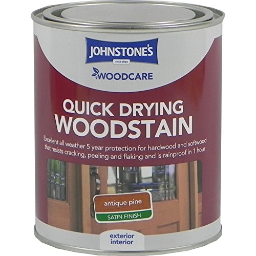 Johnstones Woodcare Quick Drying Interior/exterior Woodstain Antique Pine 750ml