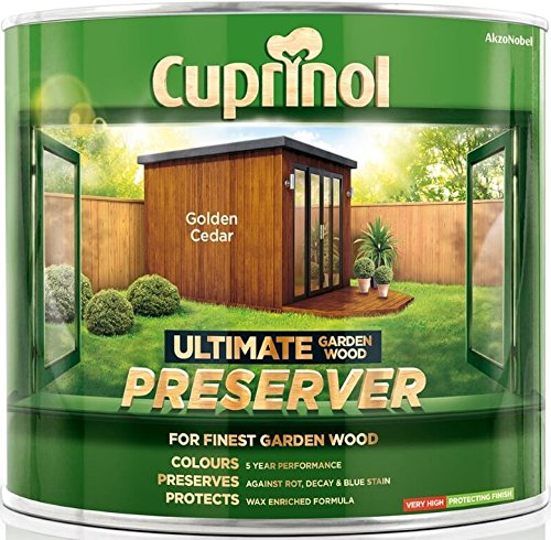 Cuprinol Ultimate Garden Wood Preserver Golden Cedar 4 Litre