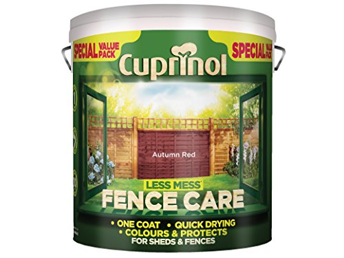 Cuprinol Lmfcar6l 6 Litre Less Mess Fence Care - Autumn Red