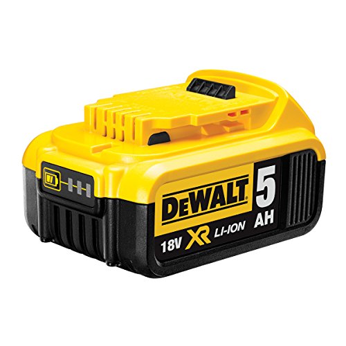 Dewalt Dcb184 5.0ah Li-ion Xr Slide Pack Battery, 18 V, Black/yellow