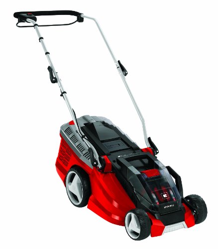 Einhell Ge-cm 36 Li Kit Power X-change 36 V Lithium-ion Cordless Lawnmower With Fast Charger (2 X 18 V, 36 Cm Cutting Width, 40 L Collection Box) - Red
