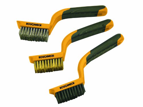 Roughneck 52012 Wide Brush Soft Grip (set Of 3 )