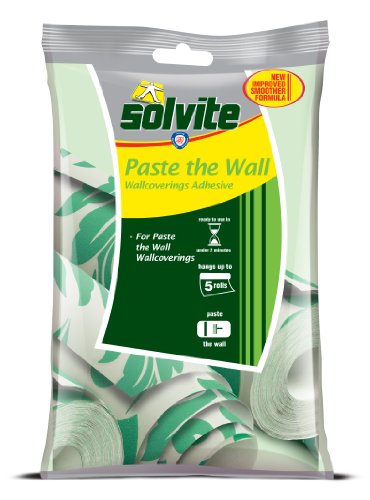 Solvite Paste The Wall 5 Roll Sachet Wallpaper Adhesive Ref 1584707