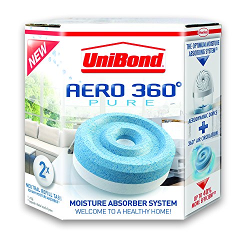 Unibond Aero 360 Moisture Absorber Neutral Refill Tabs, Pack Of 2