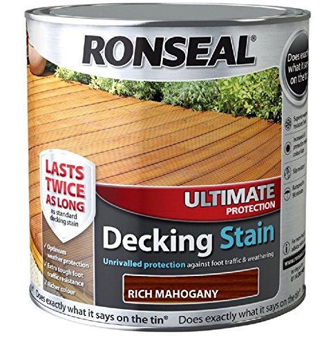 Ronseal Ultimate Protection Decking Stain - 5 Litre (5l) - Mahogany