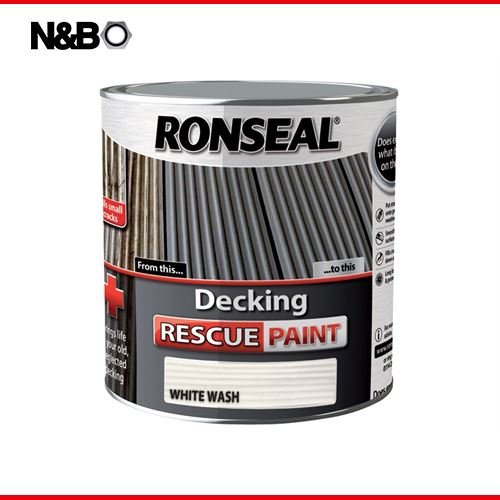Ronseal Decking Rescue Paint White Wash 2.5 Litre