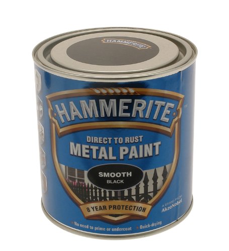 Hammerite Direct To Rust Smooth Finish Metal Paint Black 2.5 Litre