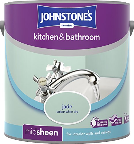 Johnstone's 303957 2.5 Litre Kitchen And Bathroom Emulsion Paint - Jade