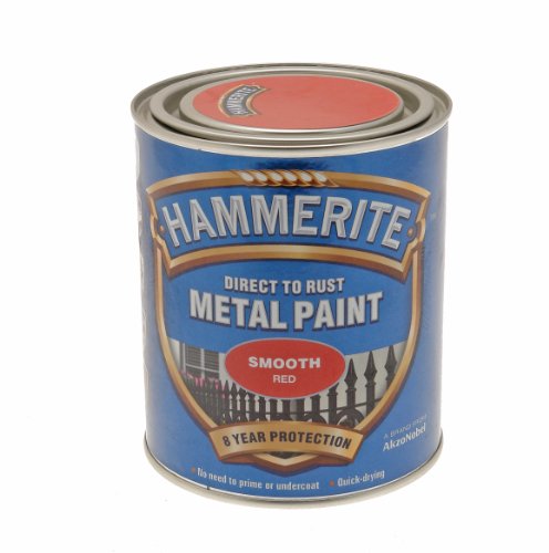 Hammerite Direct To Rust Smooth Finish Metal Paint Red 750ml