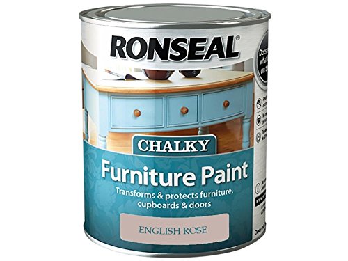 Ronseal 750ml Chalky Furniture Paint - English Rose