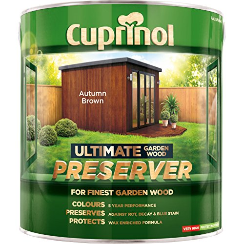 Cuprinol Ultimate Garden Wood Preserver Autumn Brown 4 Litre