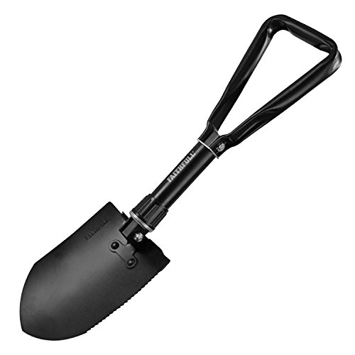 Faithfull Asfsround All Steel Folding Shovel With Round Blade