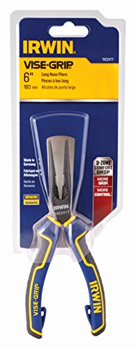 Irwin Visegrip 1950506 6-inch Long Nose Pliers - Blue/yellow