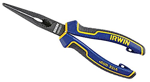 Irwin Visegrip 1950507 8-inch Long Nose Pliers - Blue/yellow