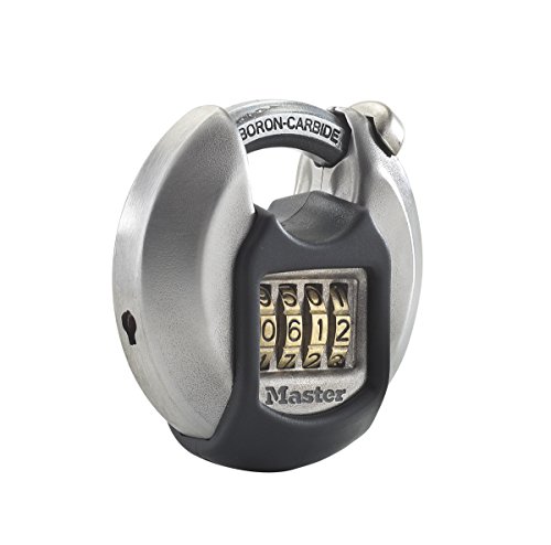 Outdoor And Weather Resistant Excel Disc Padlock With Shrouded Shackle; 70 Mm Wide, Resettable Combination