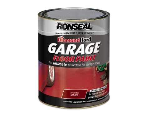 Ronseal Diamond Hard Garage Floor Paint Tile Red 5 Litre