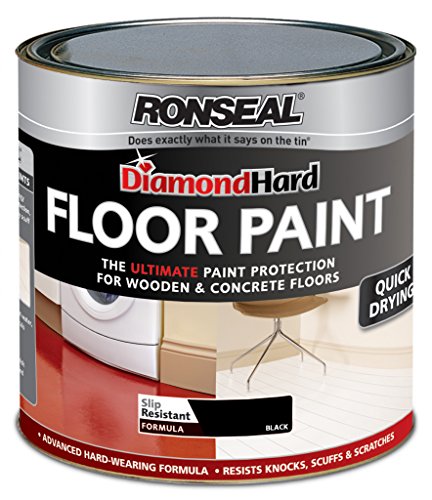 Ronseal Diamond Hard Floor Paint - Black - 750ml