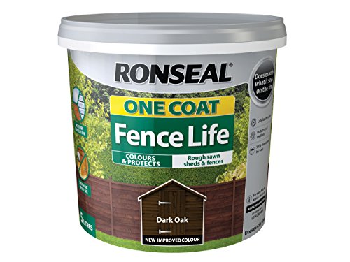 Ronseal One Coat Fence Life Dark Oak 5 Litre