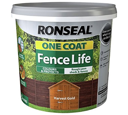 Ronseal One Coat Fence Life Harvest Gold 5 Litre