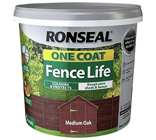 Ronseal One Coat Fence Life Medium Oak 5 Litre