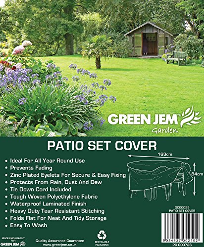 Green Jem Round Patio Set Cover