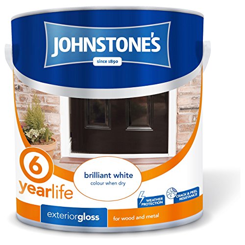 Johnstone's 309148 2.5 Litre Exterior Gloss Paint - Brilliant White