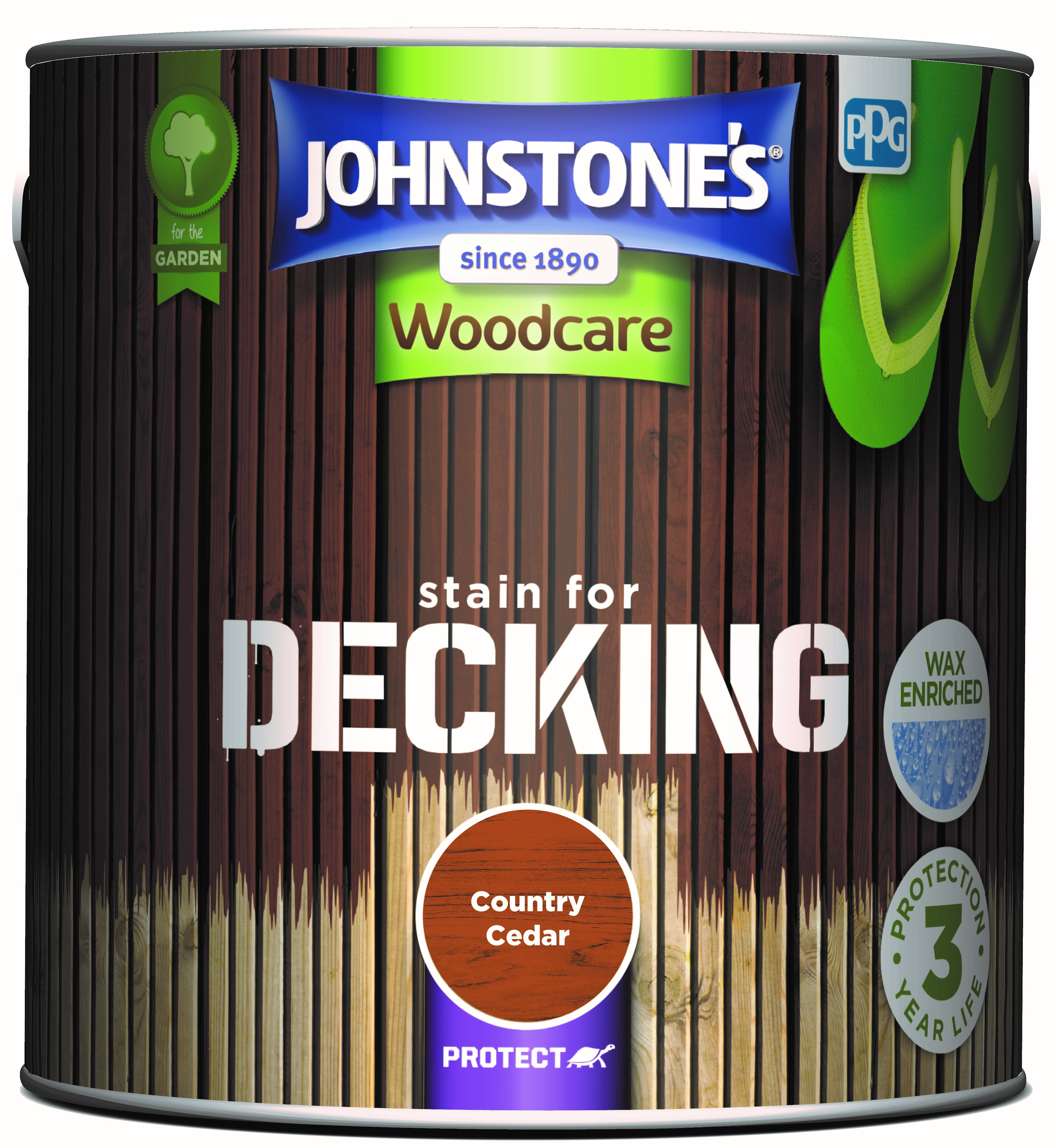 Johnstone's Decking Stain Country Cedar 2.5l