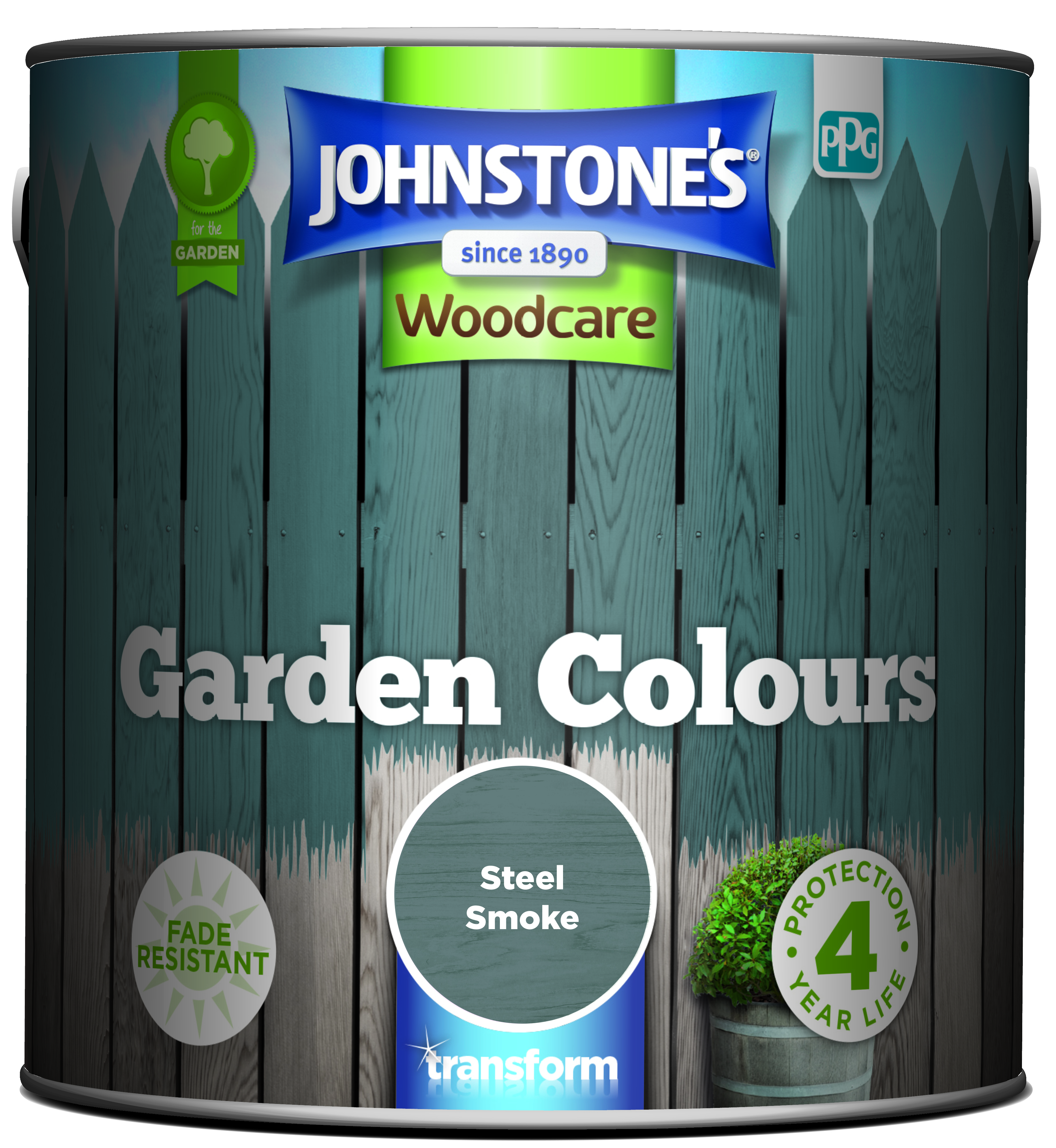 Johnstone's Garden Colours Steel Smoke 2.5l