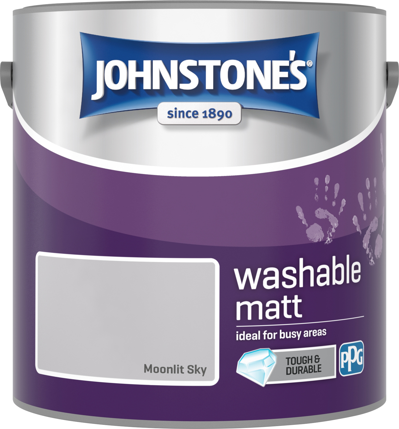Johnstone's 2.5 Litre Washable Matt Emulsion Paint - Moonlit Sky