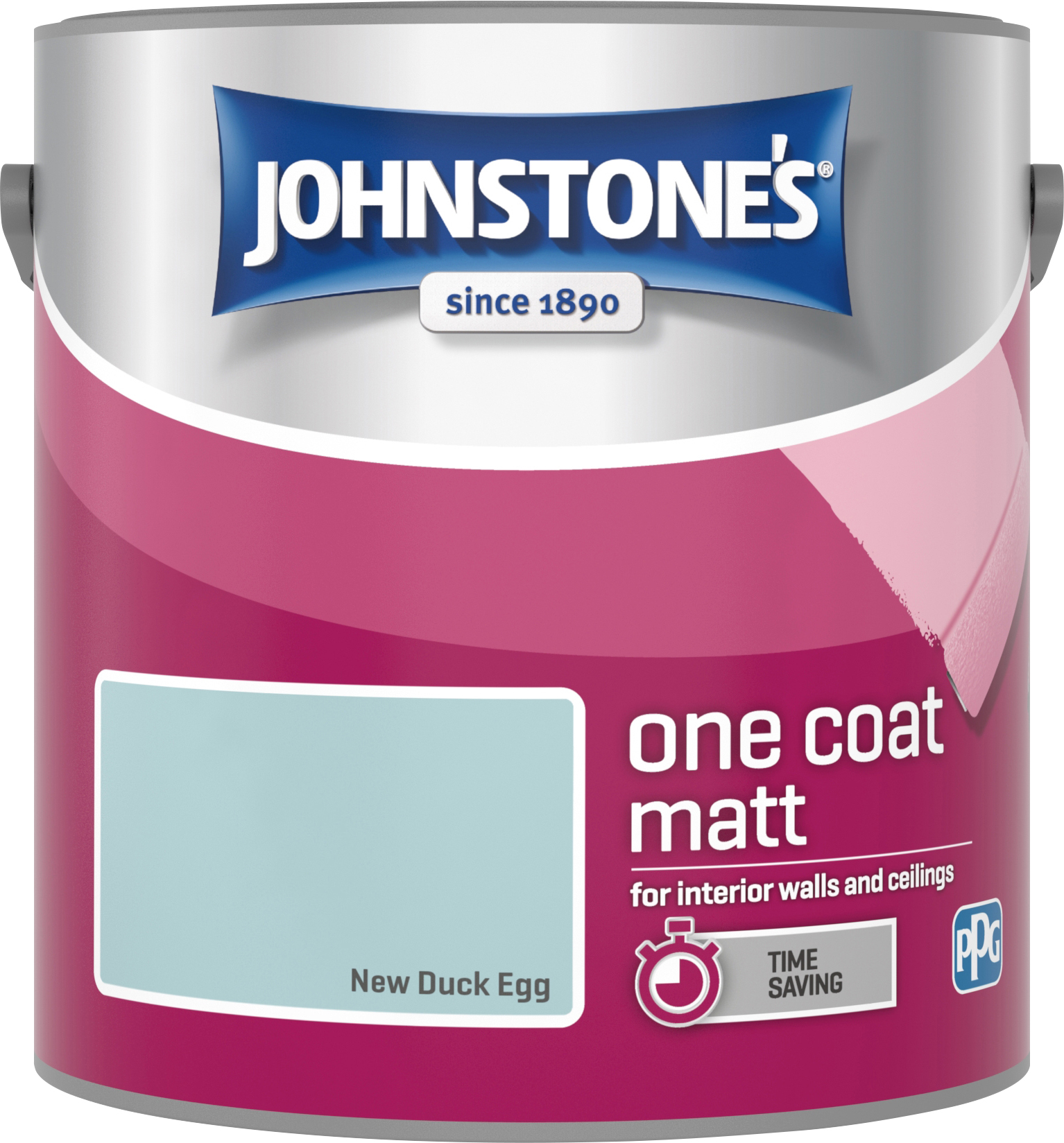 Johnstone's 2.5 Litre One Coat Matt - New Duck Egg