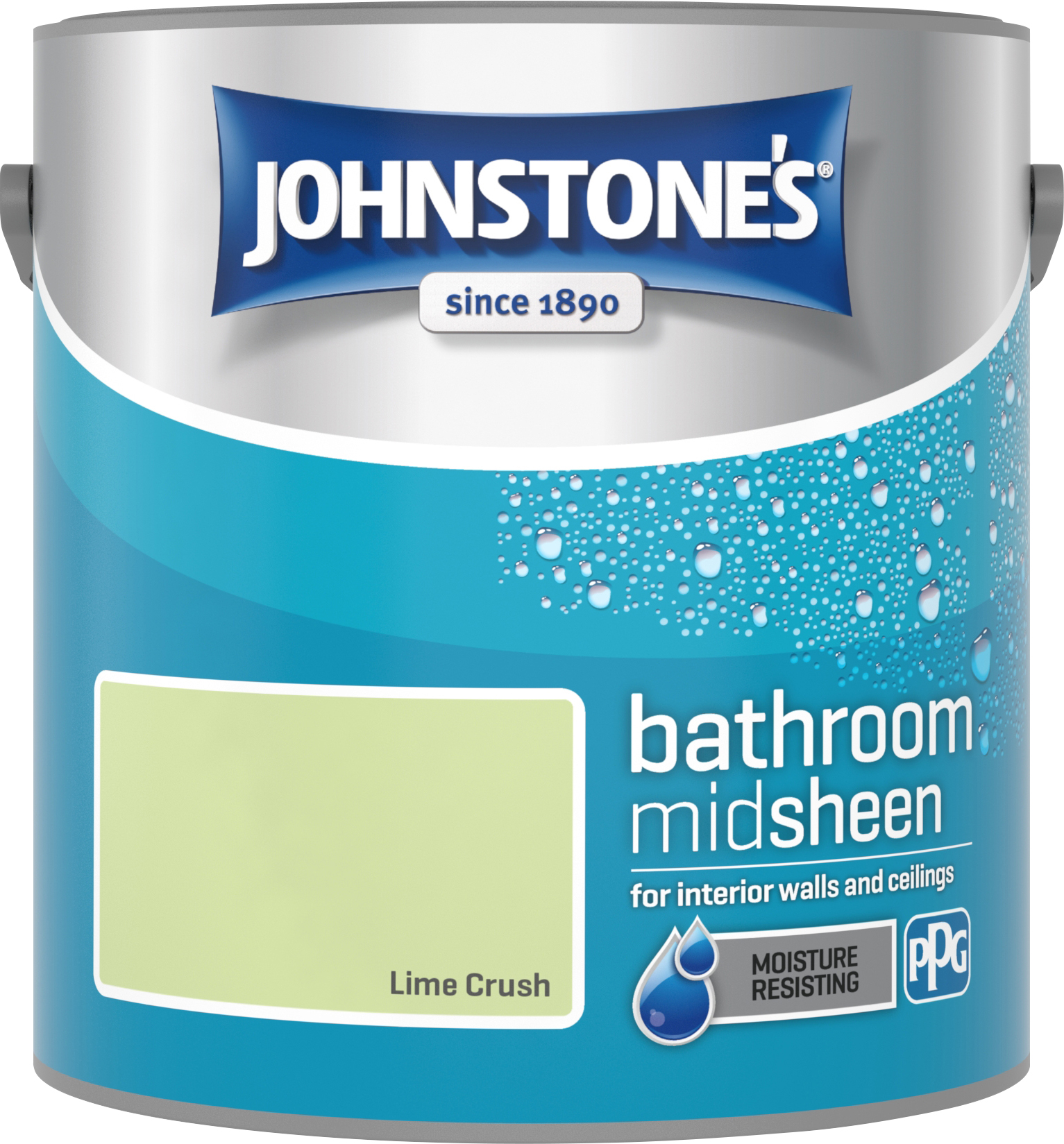 Johnstone's 2.5 Litre Bathroom Paint - Lime Crush