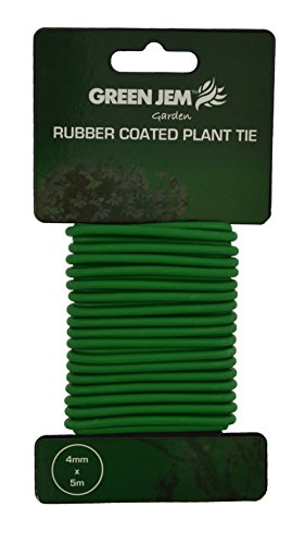Green Jem Rubber Coated Plant Tie (5m)