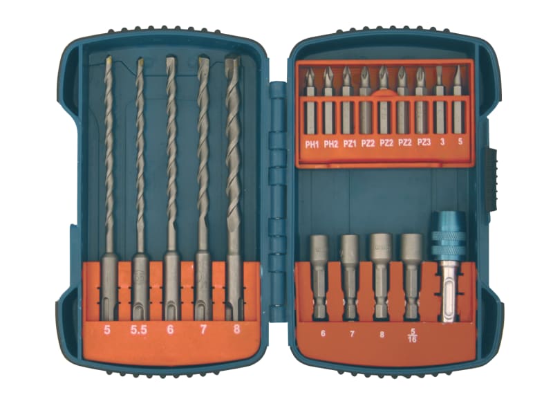 Makita SDS Plus Hammer Drill and Driver Set, 19 Piece