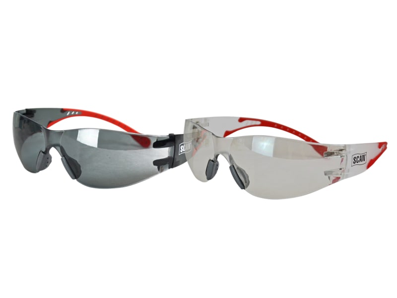 Scan Flexi-spec Safety Glasses Twin Pack