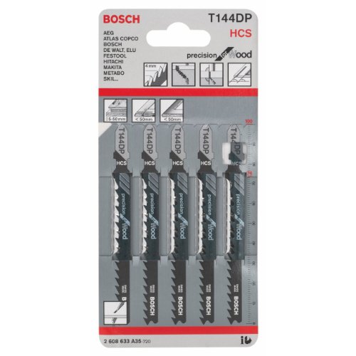 Bosch Jigsaw Blade 1 x Pack of 5 Wood