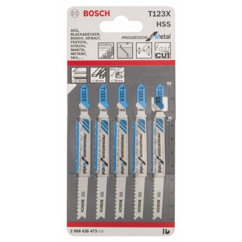 Bosch Jigsaw Blade 1 x Pack of 5 Metal