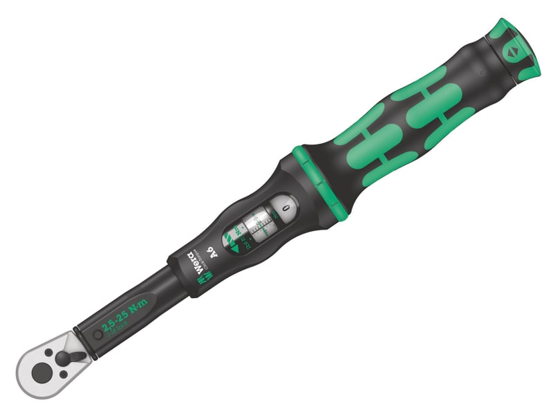 Wera Click-Torque A 6 Adjustable Torque Wrench 1/4in Hex Drive 2.5-25Nm