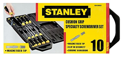 Stanley Cushion Grip Screwdriver Set, 10 Piece SL/PZ