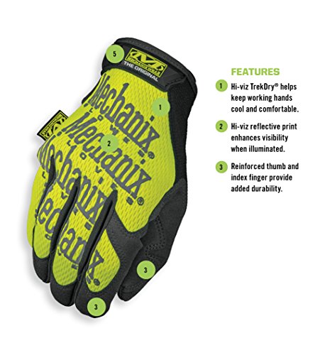 Mechanix Wear - Hi-viz Original Gloves (large, Fluorescent Yellow)
