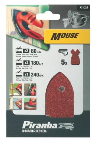 Black & Decker Mouse Sanding Sheets (5 Assorted)