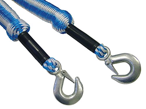 Faithfull Tow Rope Expanding 4m Metal Hooks 3 Tonnes