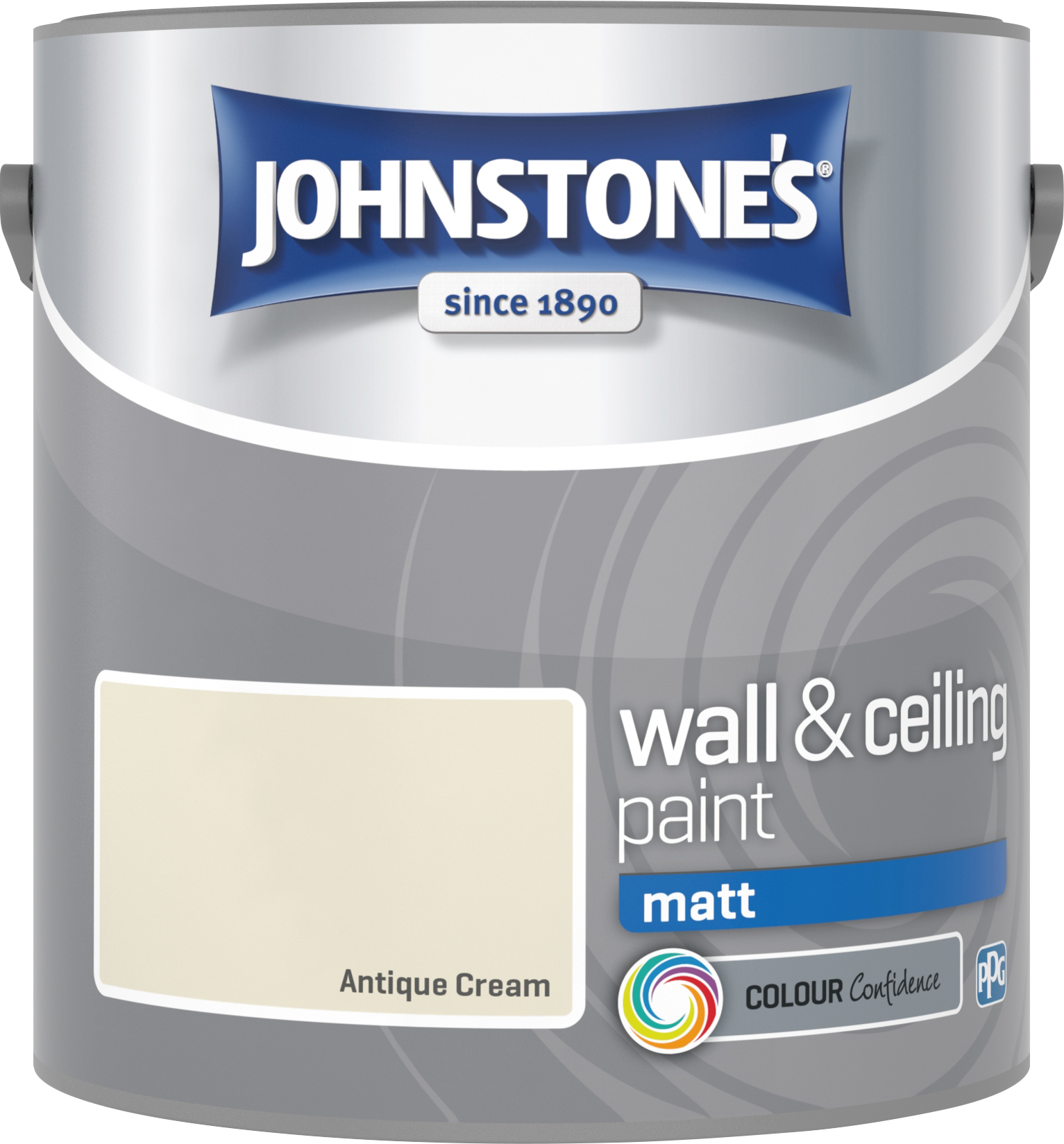 Johnstone's 304003 2.5 Litre Matt Emulsion Paint - Antique Cream