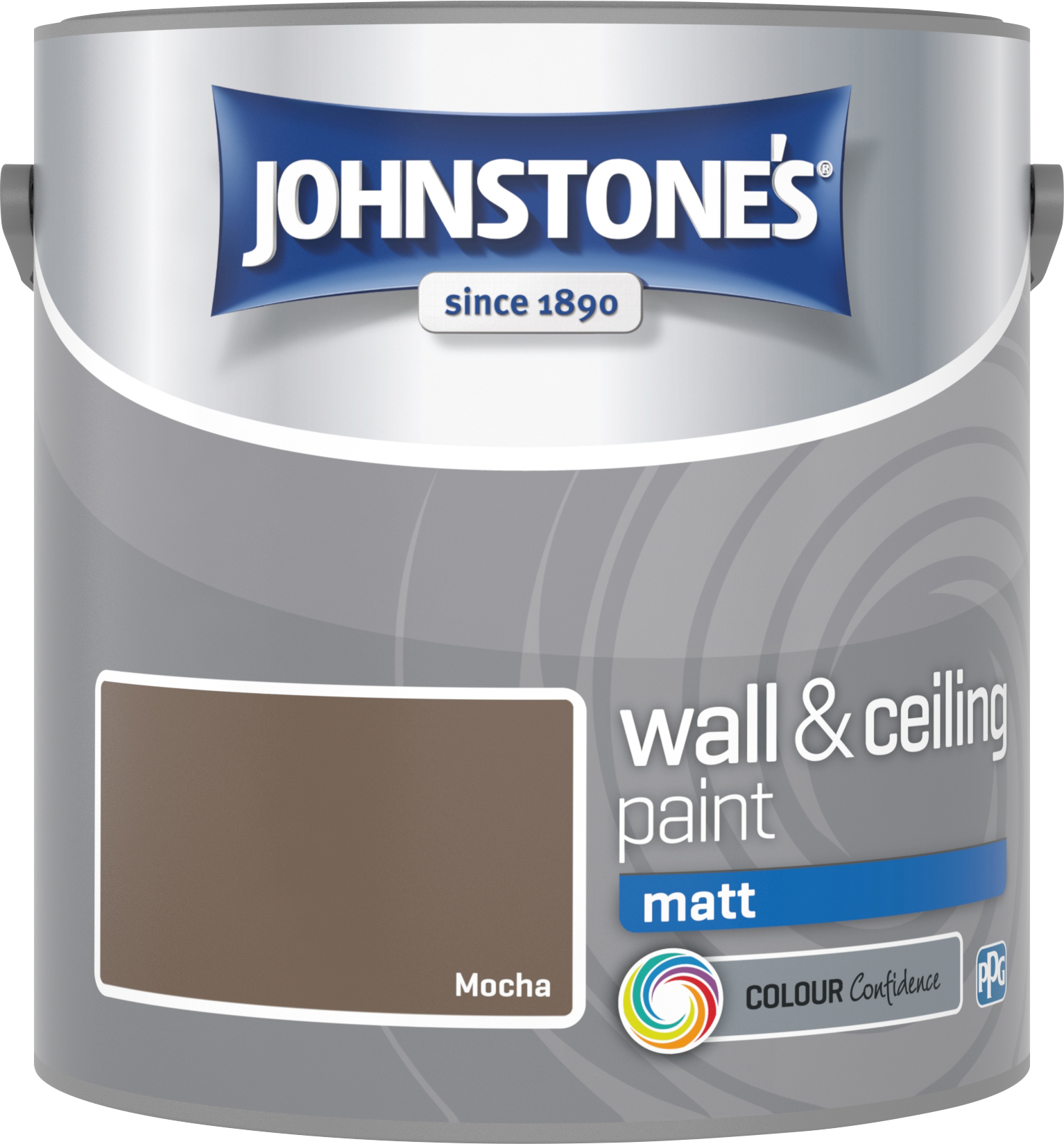 Johnstone's 304026 2.5 Litre Matt Emulsion Paint - Mocha