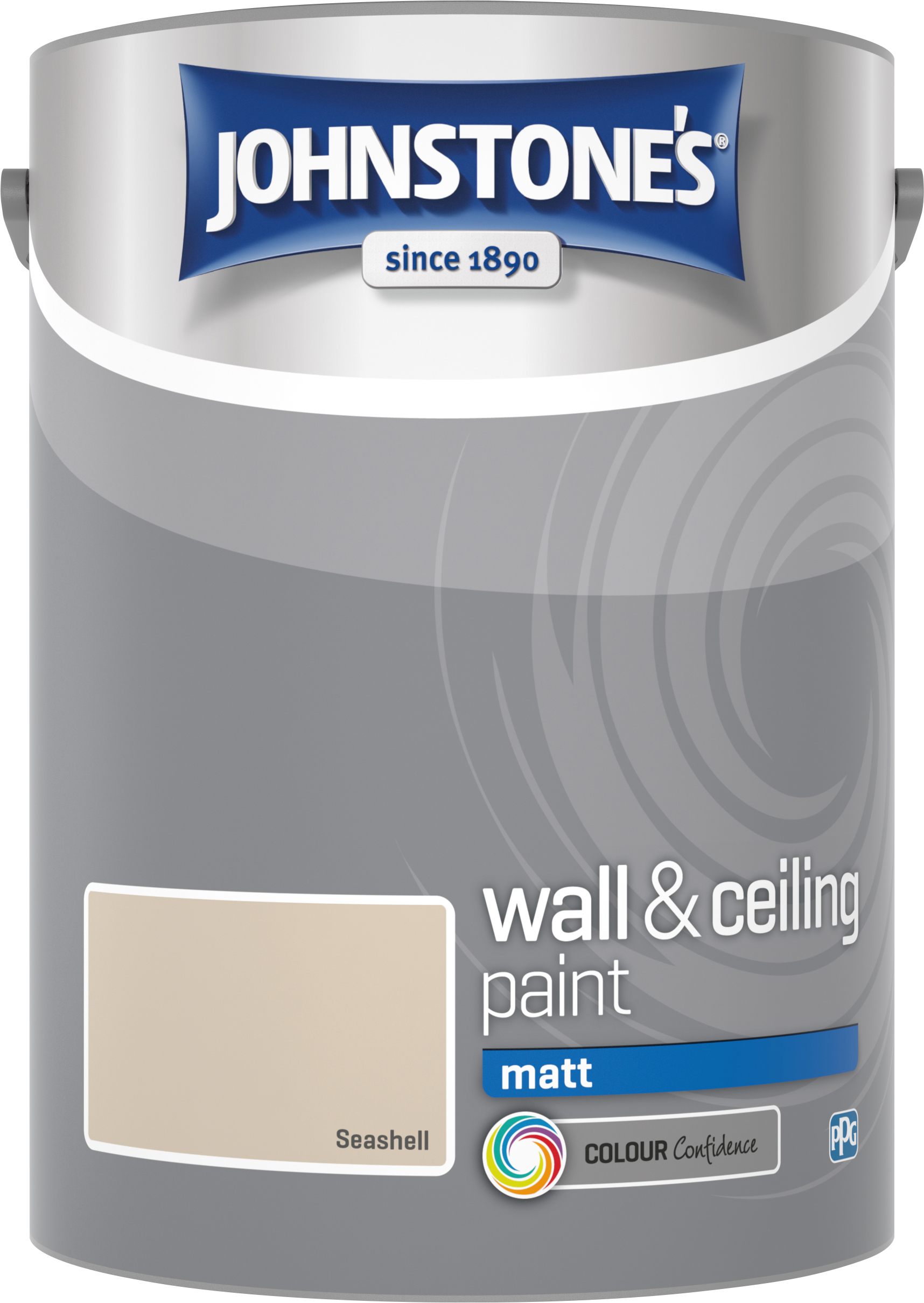 Johnstone's 304057 5 Litre Matt Emulsion Paint - Seashell